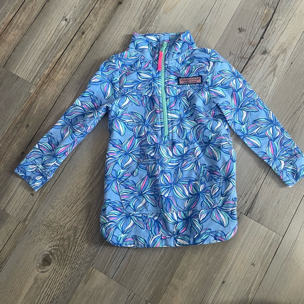 Vinyard Vines Baby Girl Plumeria Printed Shep Shirt Cover-Up